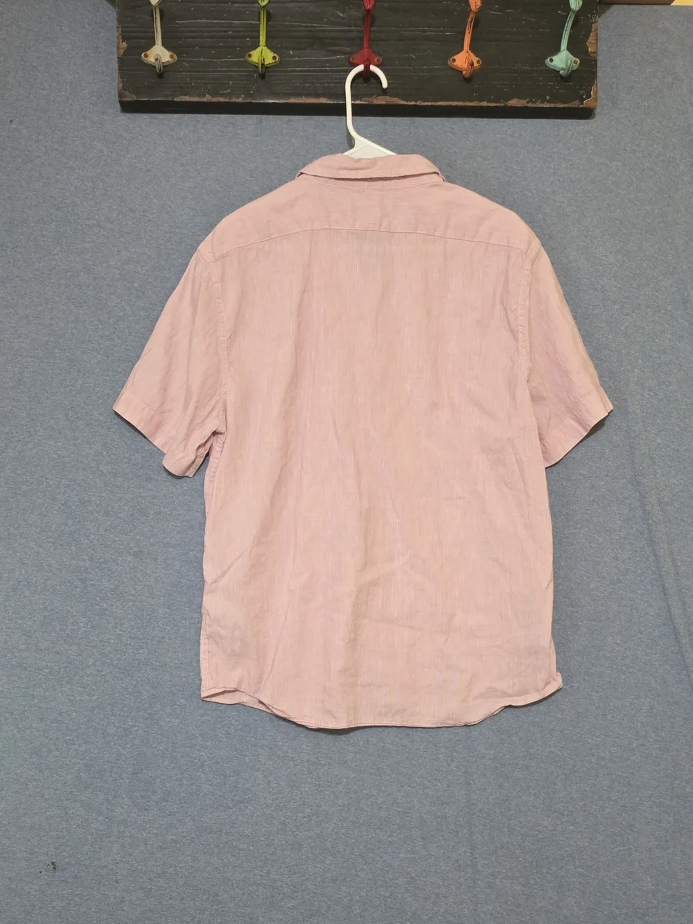 Banana Republic Linen Blend Short-Sleeve Button-Down Shirt
